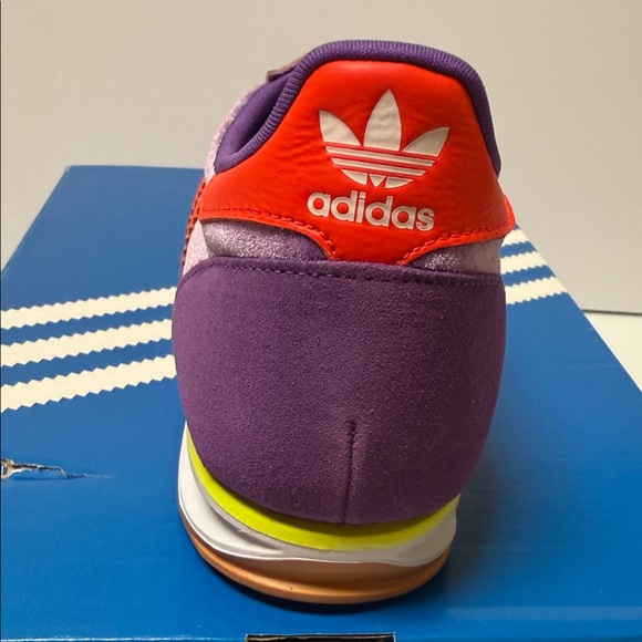 adidas Women's Purple and Red Sneakers - Picture 3 of 7